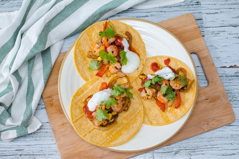 Tofu Tacos with Kimchi Slaw
